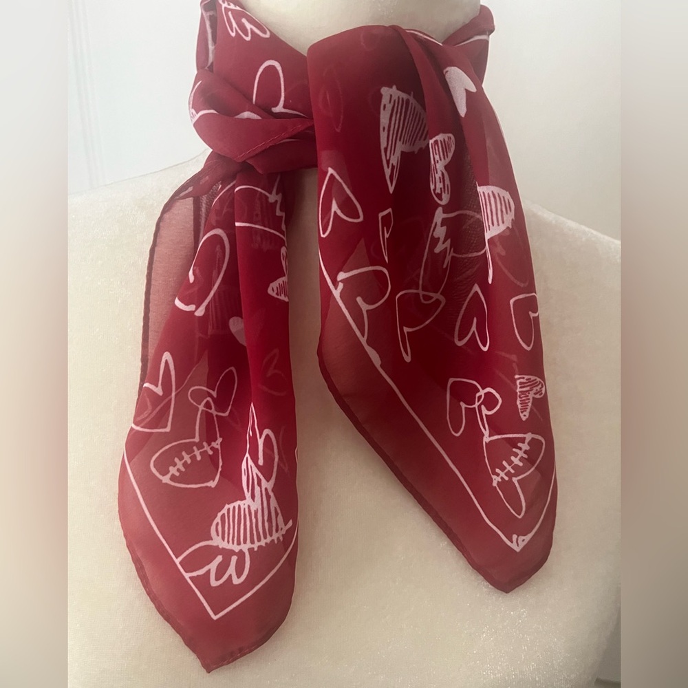 Cute Red hearts Scarf